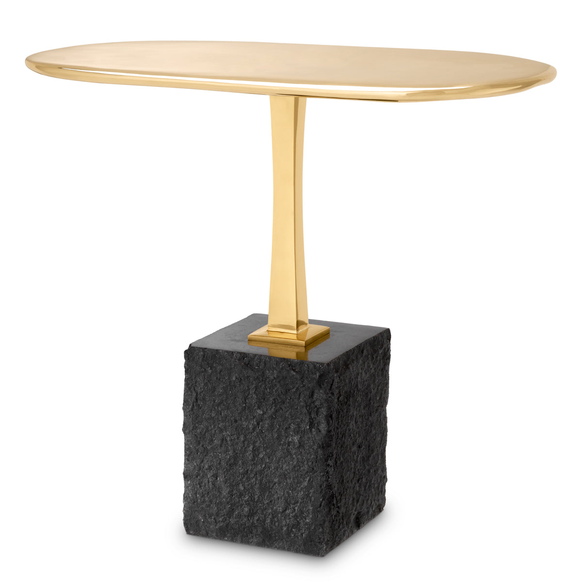 Side Table Kayan L polished brass