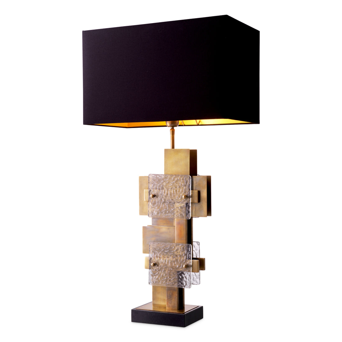 Table Lamp Langham vintage brass finish incl shade