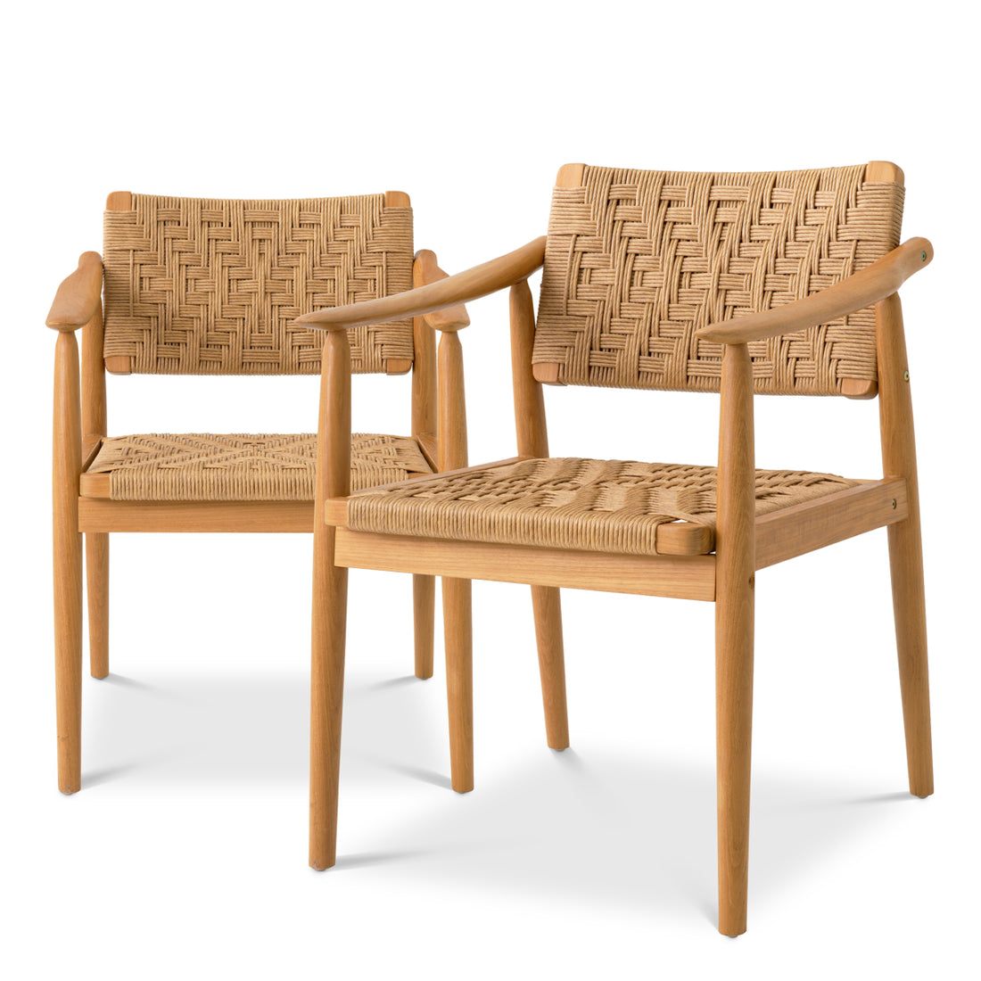 Outdoor Dining Chair Coral Bay natural teak set of 2