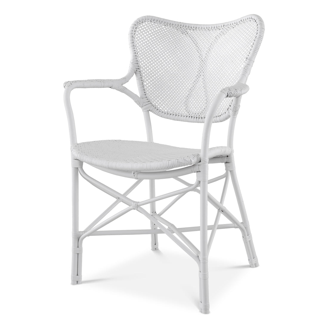 Dining Chair Colony with arm matte white