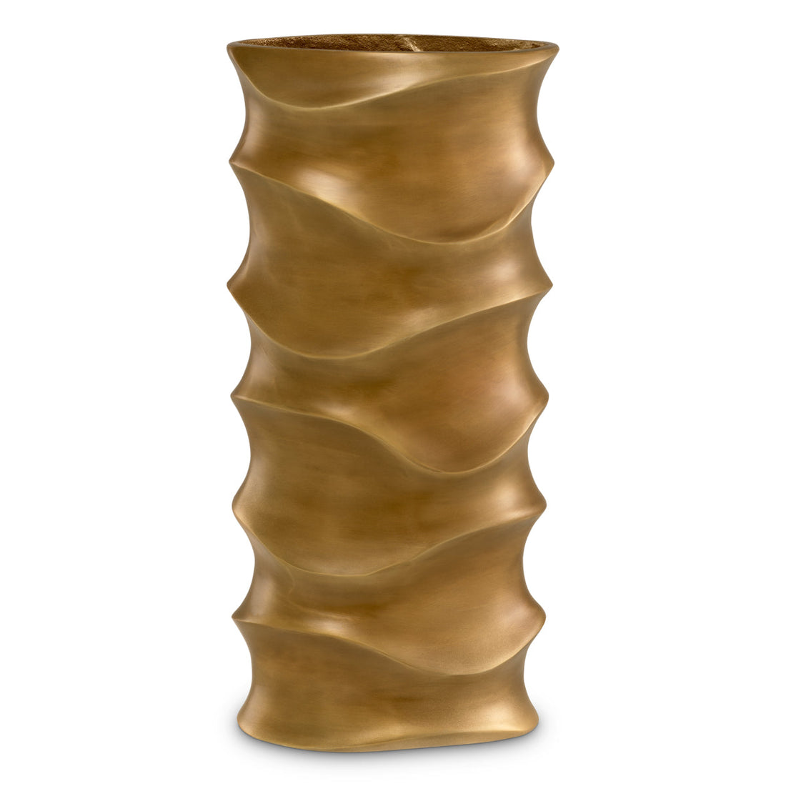 Vase Rapho vintage brass finish 