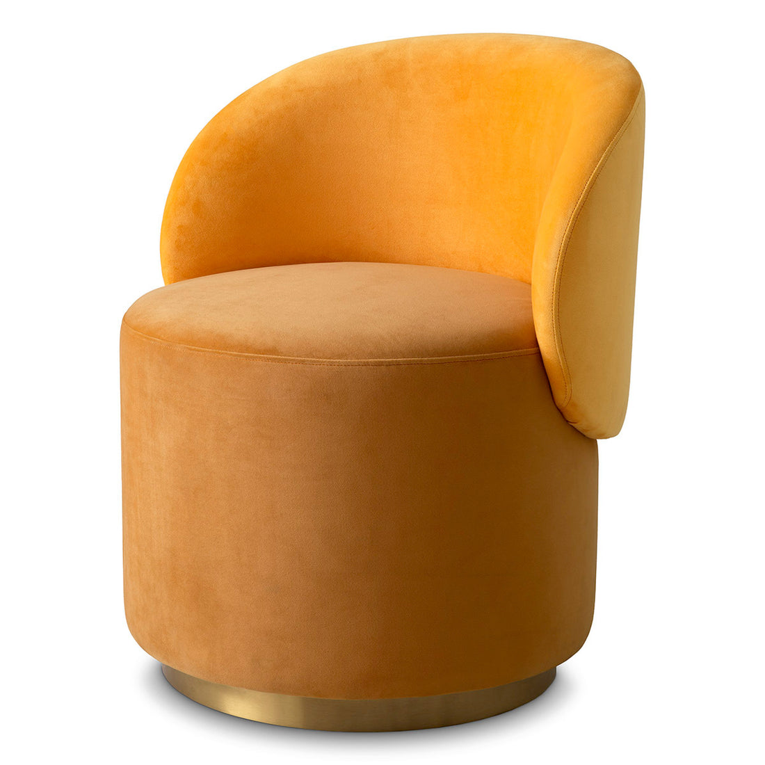 Low Dining Chair Greer roche yellow velvet