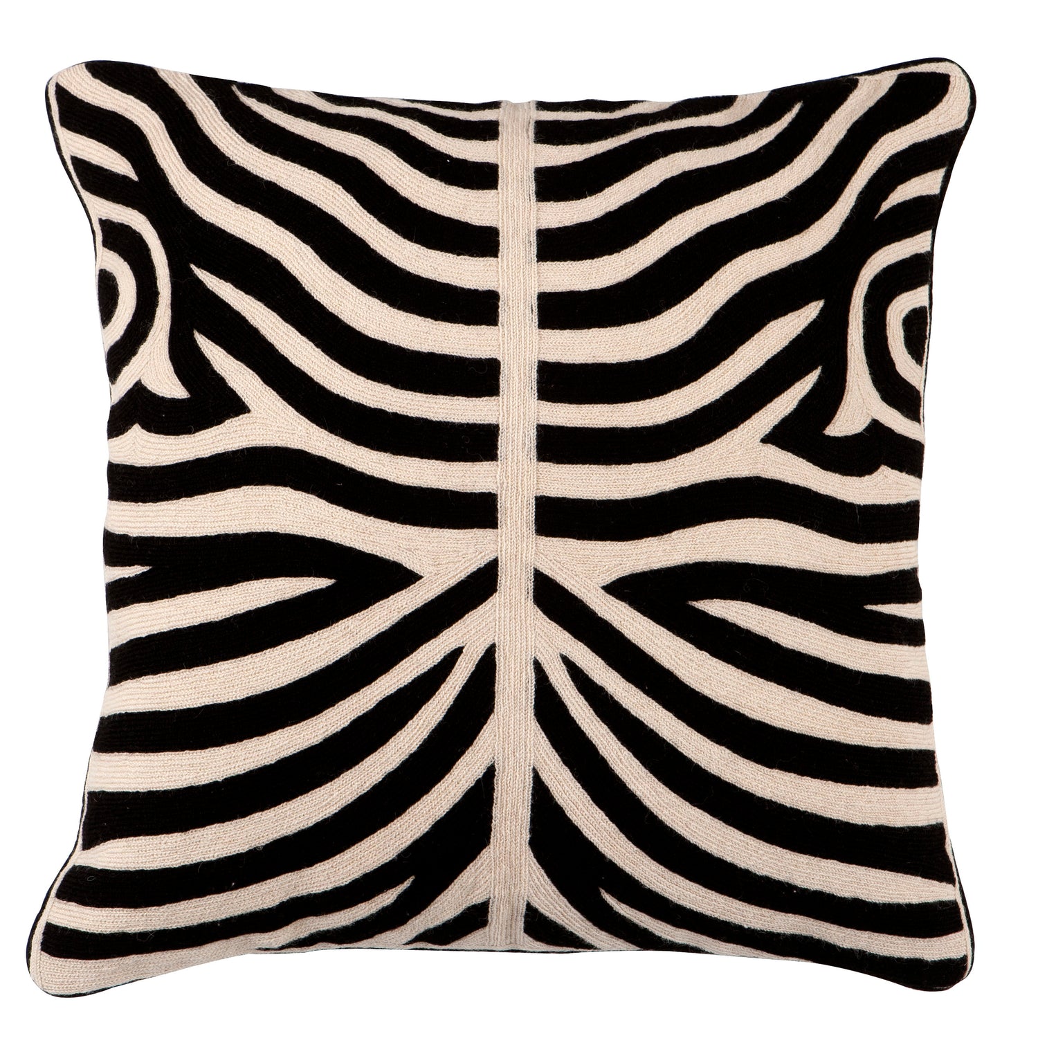 Cushion Zebra Black 50 x 50 cm