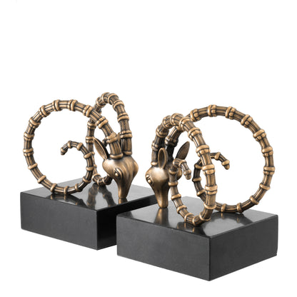 Bookend Ibex  Set Of 2