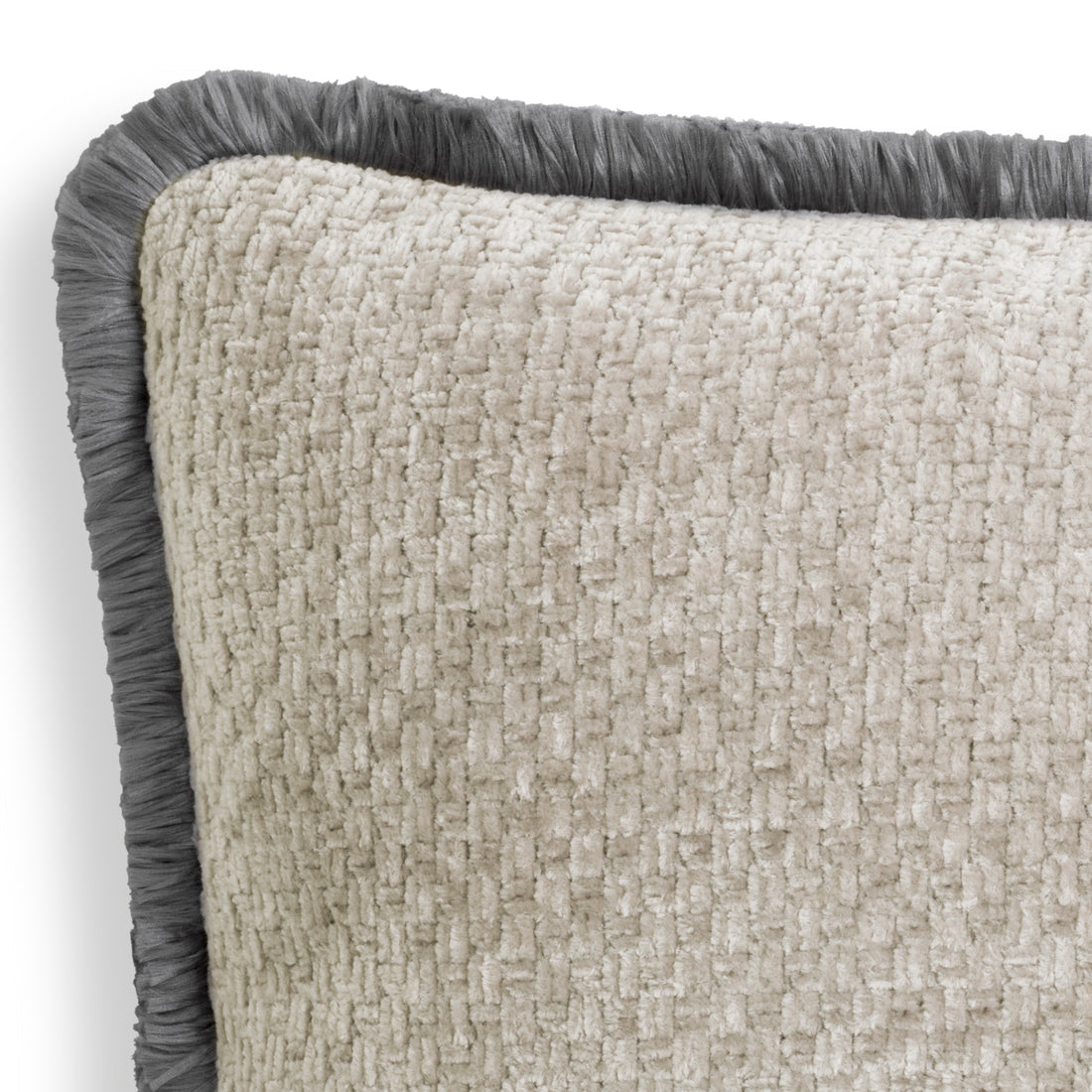 Cushion Paia rectangular grey