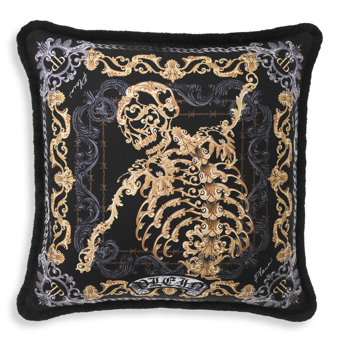 Cushion Silk Skeleton 70 x 70 cm
